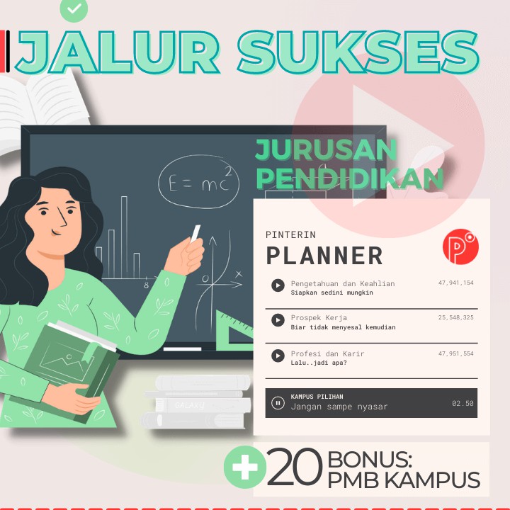 

Daily Planner Kuliah Jurusan Pendidikan | Jalur Test SNMPTN-SBMPTN-UTBK Weekly Binder Loose leaf B5