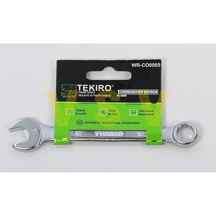 pas-ring-kunci- tekiro combination wrench 10 mm / kunci ring pas 10 mm tekiro -kunci-ring-pas.