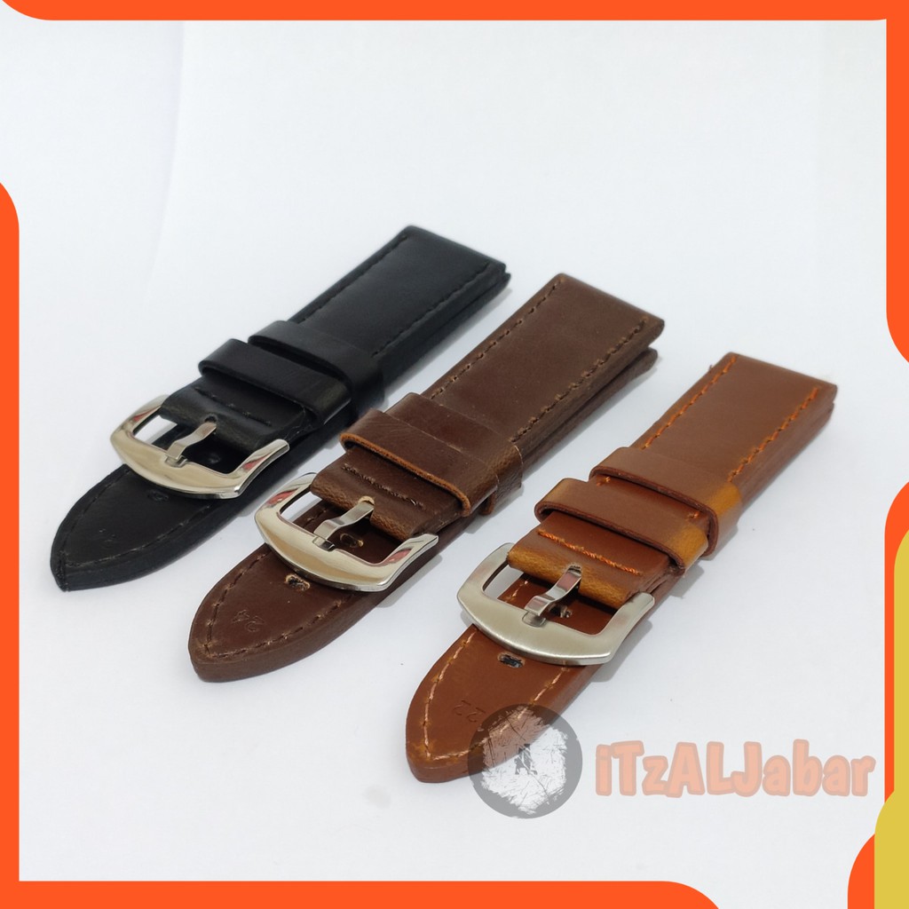 Tali jam tangan Kulit Leather strap Tali jam Kulit 22mm 24mm