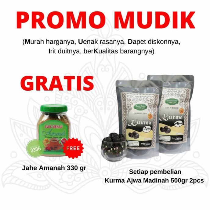 

PROMO KURMA AJWA NABI MADINAH 500GR 2POUNCH DFDFG3545