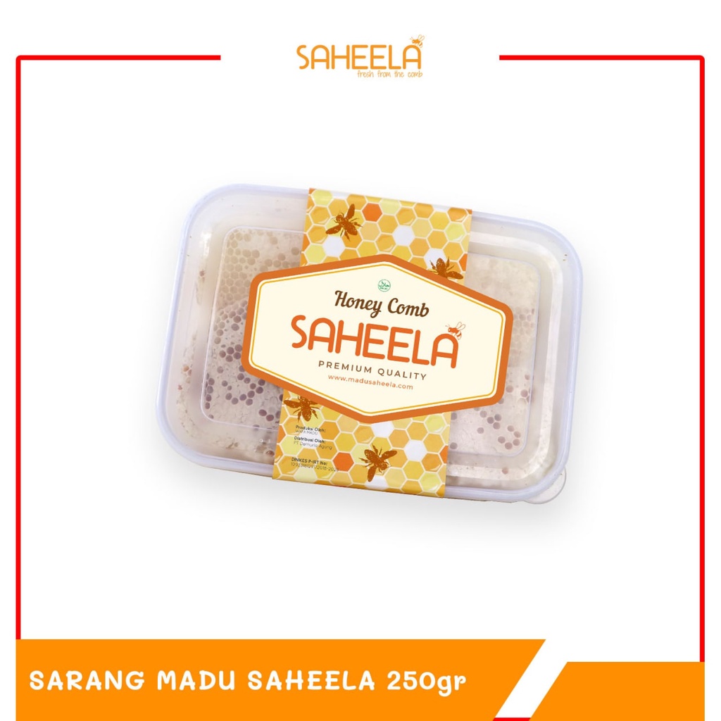 

[TERLARIS] Sarang Madu Asli Utuh Murni 250gr | Saheela Melifera Premium Honey Comb 100 % ORIGINAL