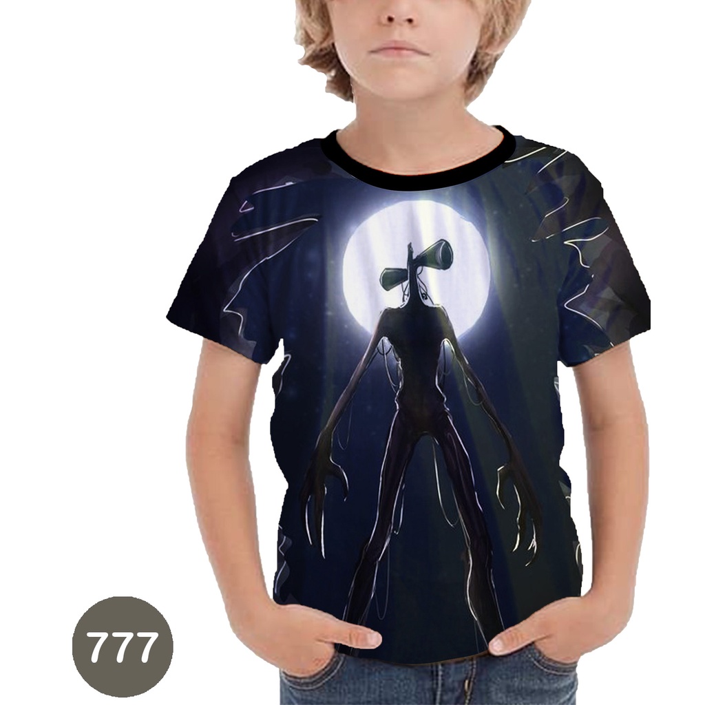 Baju Anak Siren Head Baju 3D Kartun TV Animasi #COWO-777