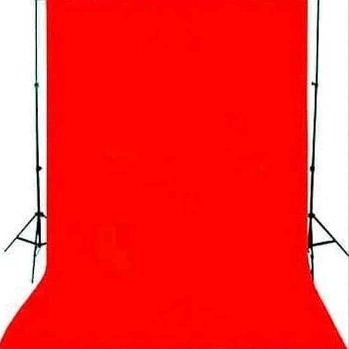 Background Kain Foto Merah Backdrop Red Layar Kaos Muslin