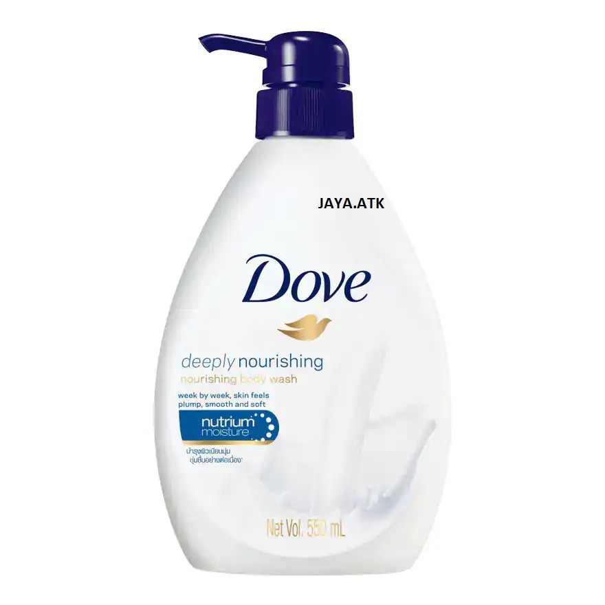 SABUN MANDI CAIR DOVE DEEPLY NOURISHING BIRU 550 ML PELEMBAB BODY WASH PUMP ORIGINAL