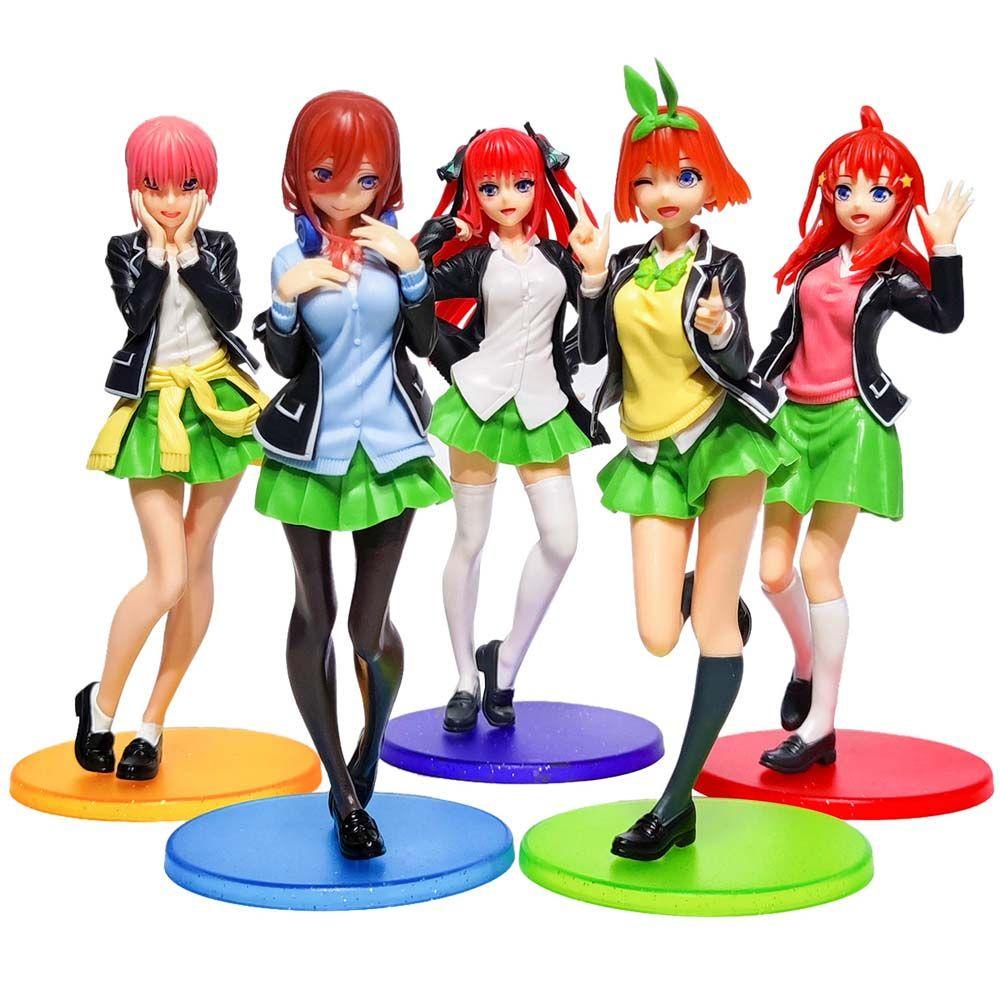 Lanfy Nakano Miku Action Figure Kid Hadiah Patung Nakano Miku Gotoubun No Hanayome Dekorasi Klasik Hiasan Desktop