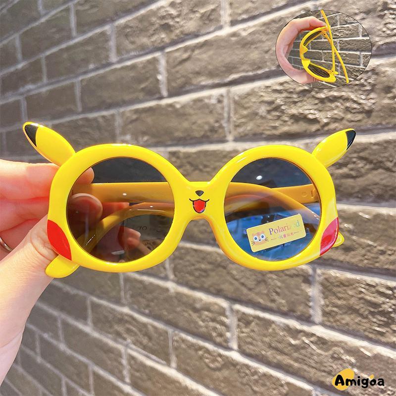 Kacamata Kartun Pikachu Kacamata Perlindungan UV Polarized Sunshade Anak-anak - AG2