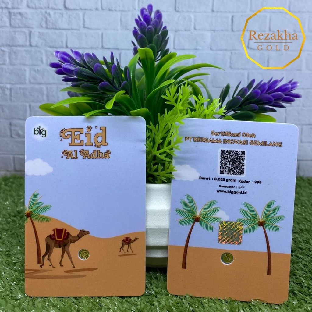 Idul Adha Series Logam Mulia Emasin Mini BIG Gold Emas 24K 0.01 0,1 0,05 0,025 | 0.01 0.1 0.05 0.025