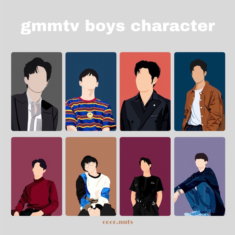 THAI ACTOR PHOTOCARD GMMTV BOYS CHARACTER