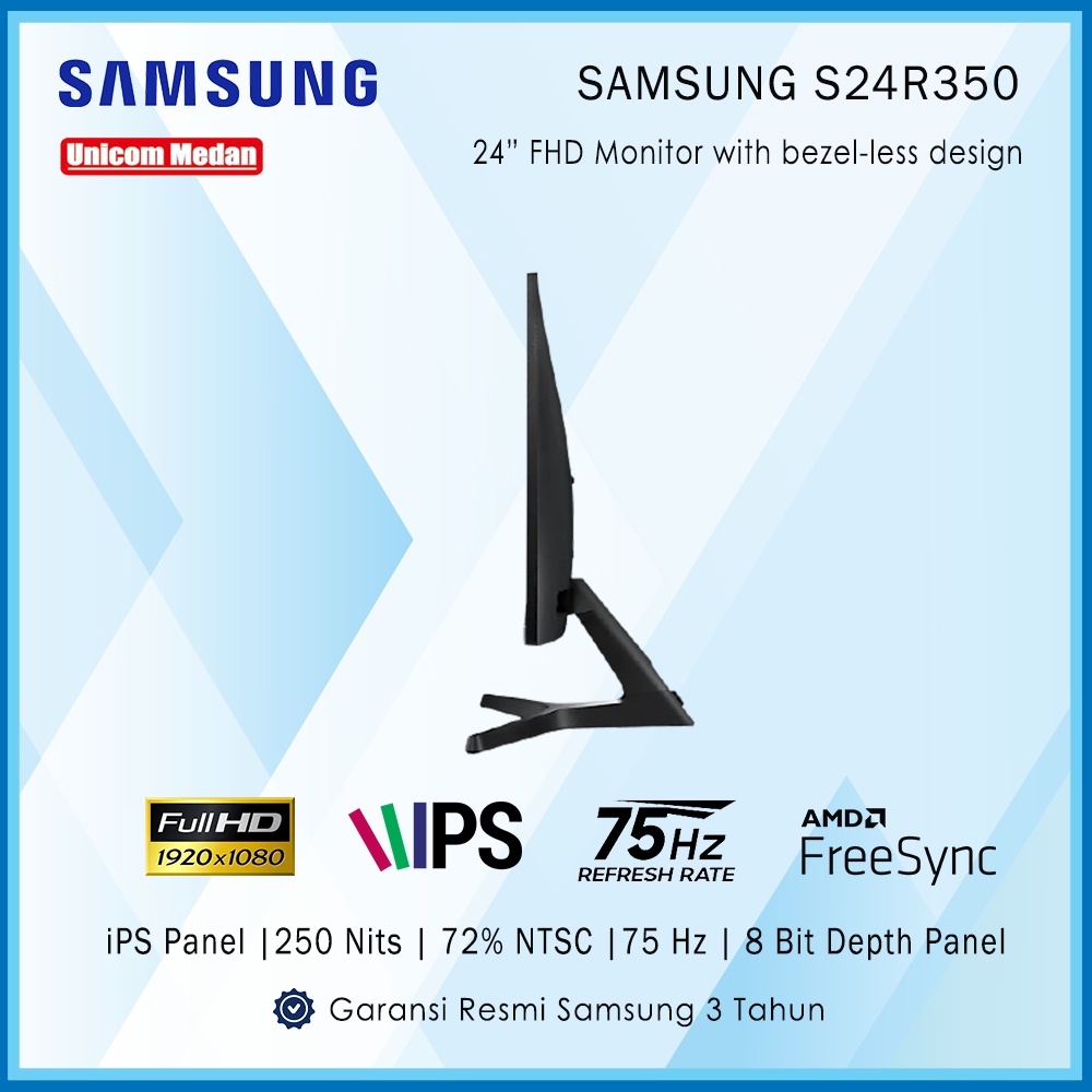 Samsung S24R350 24 inch monitor FHD bezel-less design