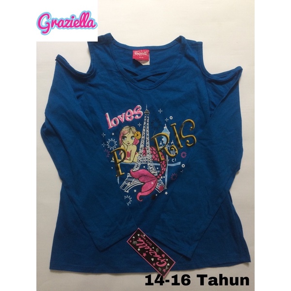 graziella kaos lengan bolong anak perempuan