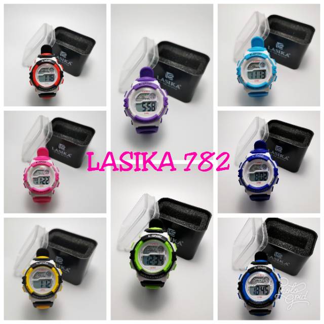 Jam tangan digital Anak Anak Remaja water Resist Lasika 782