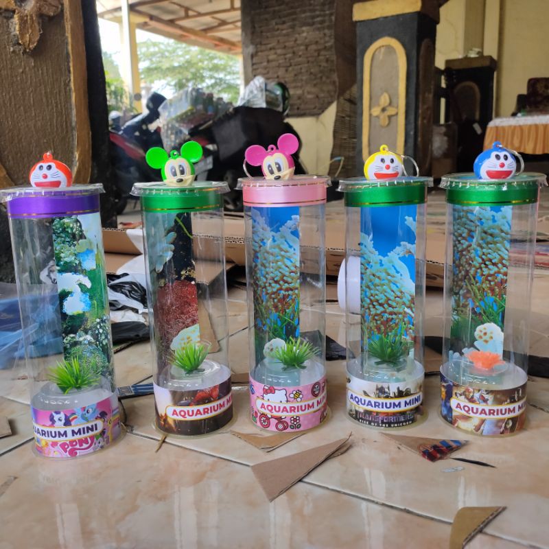 AQUARIUM MINI LED TABUNG IKAN CUPANG IKAN HIAS