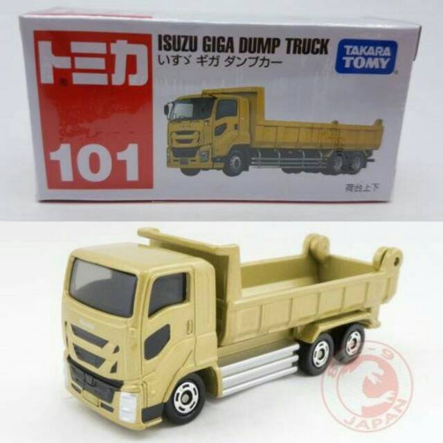 Tomica 101 isuzu giga dump truck miniatur Diecast alat berat takara tomy tomica
