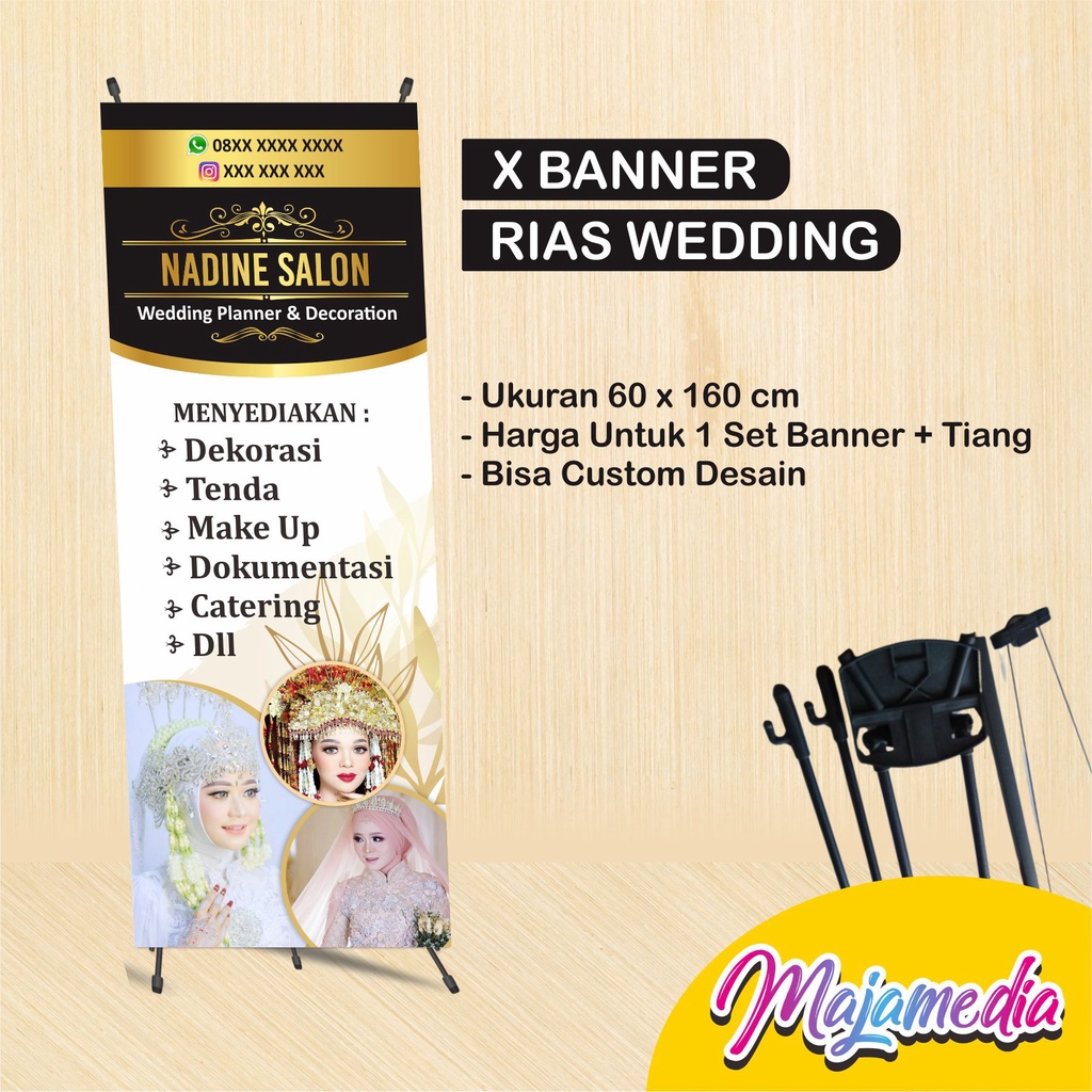 X BANNER RIAS WEDDING CUSTOM