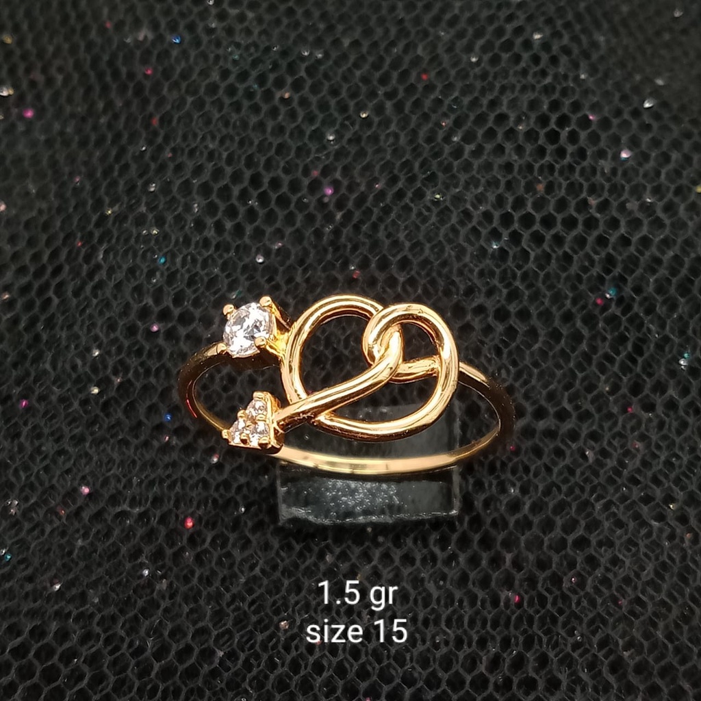 Cincin Emas 17K - 1.5 gr Kadar 750 - 532