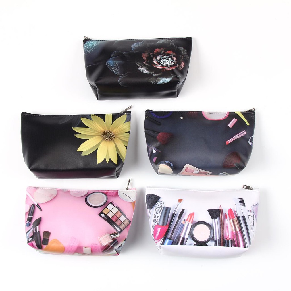 Grosir - T560 Tas Kosmetik Motif / Kosmetik Pouch /  Kosmetik Polos / Mini Pouch MakeUp