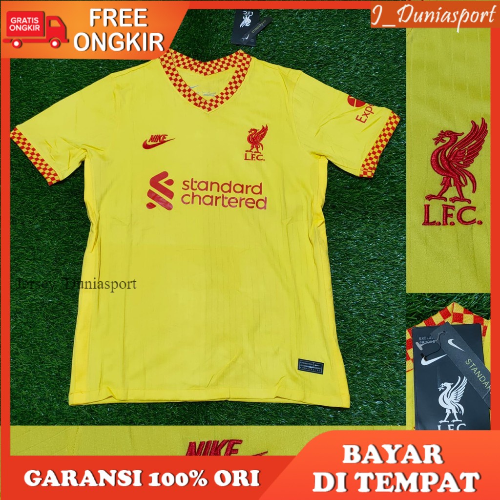 JERSEY 3RD LIVERPOOL 2021 / 2022 GRADE ORIGINAL IMPORT JERSEY LIVERPOOL PREMIERE LEAGUE