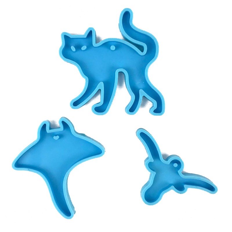 SIY  Resin Casting Silicone Mold Animal Series Keychain Pendat Jewelry Mould DIY