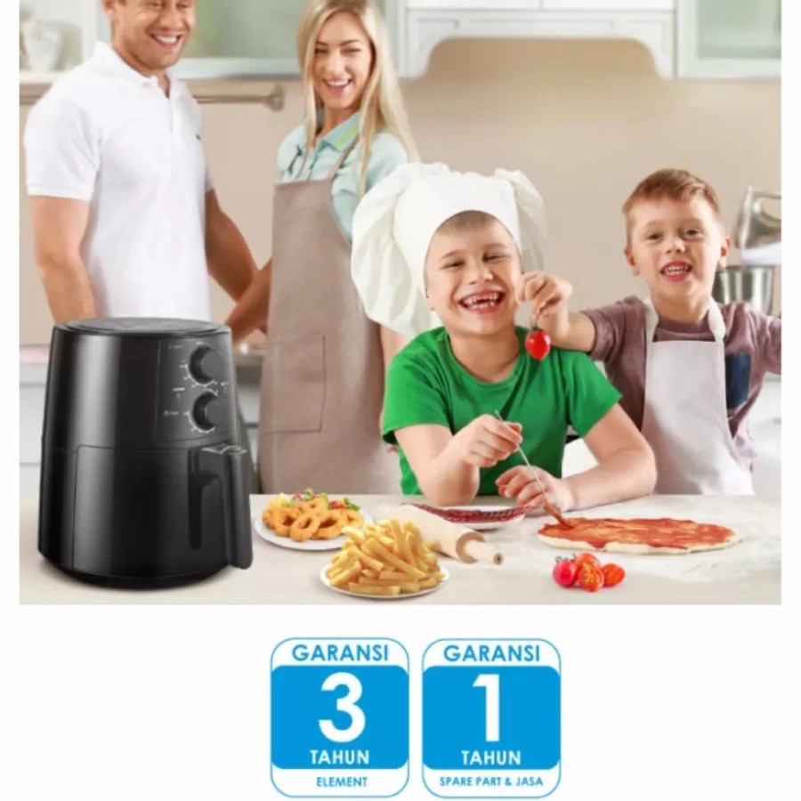 Midea Air Fryer MF-TN35B Smokeless Overheating Protection Less Oil