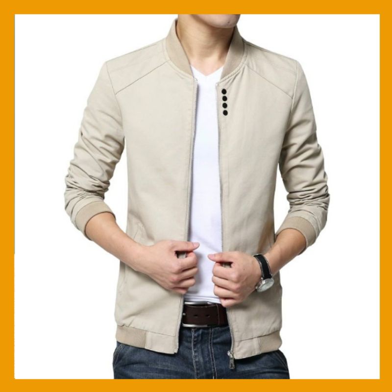 jaket katun pria/jaket kantor /jaket bomber /jaket terbaru