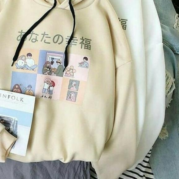 ™ SWEATER HOODIE CEWEK DIERY JAPANESE LOVE STORY/TERBARU/ ♣