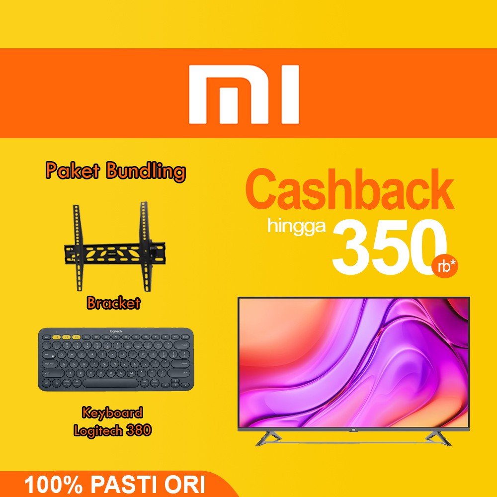 Xiaomi Mi TV 4 2021 4K 55 inch 32 inch Bezel Less Smart TV Garansi Resmi