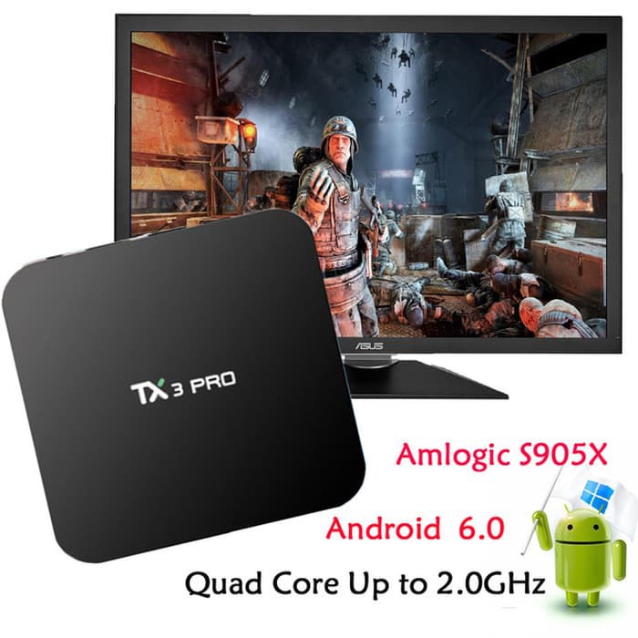 Android Tv Box TX3 Pro Android 6.0 Marshmallow Amlogic S905X 4K