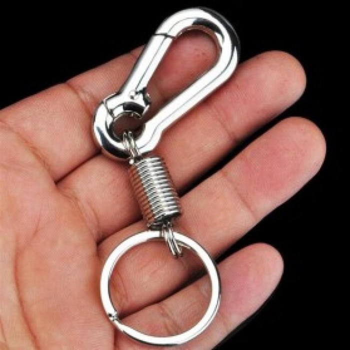 Carabiner Dengan Per Stainless Quickdraw Karabiner Gantungan Buckle