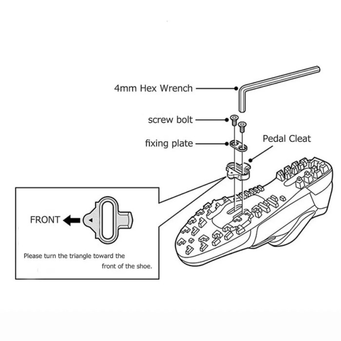 Cleat Sepeda LIXADA for Pedal Shimano SPD