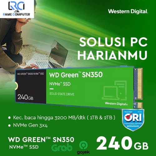 SSD WD Green SN350 240GB - SSD M.2 NVMe PCIe