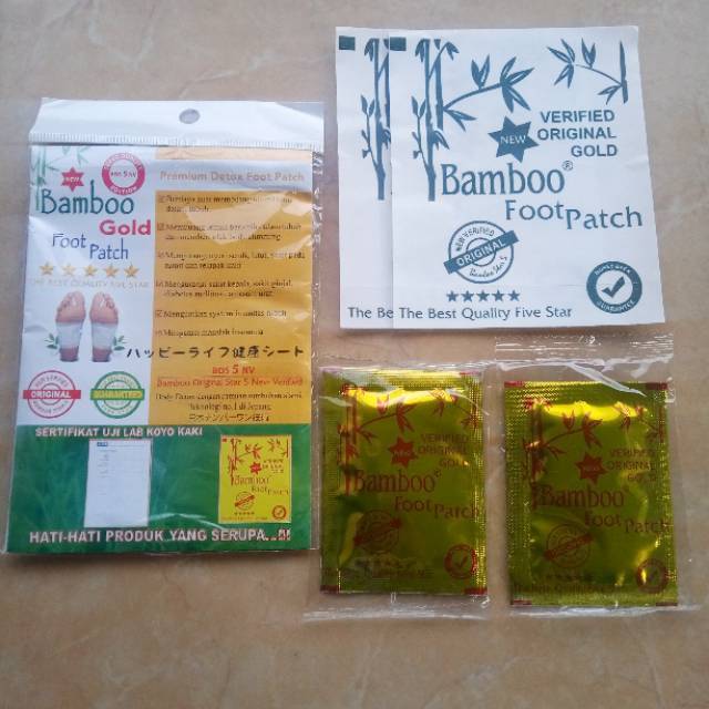 [ Bamboo foot patch Original ] Koyok Kaki Bamboo Gold Original | KELUARKAN TOXIN