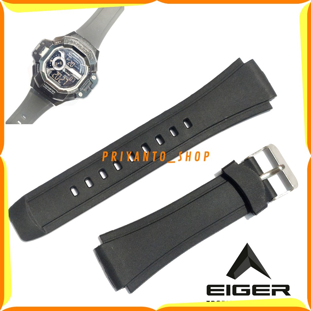 Strap Tali Jam EIG*R Character tali jam EIG*R N830 Character tali Rubber sport Rubber Watch