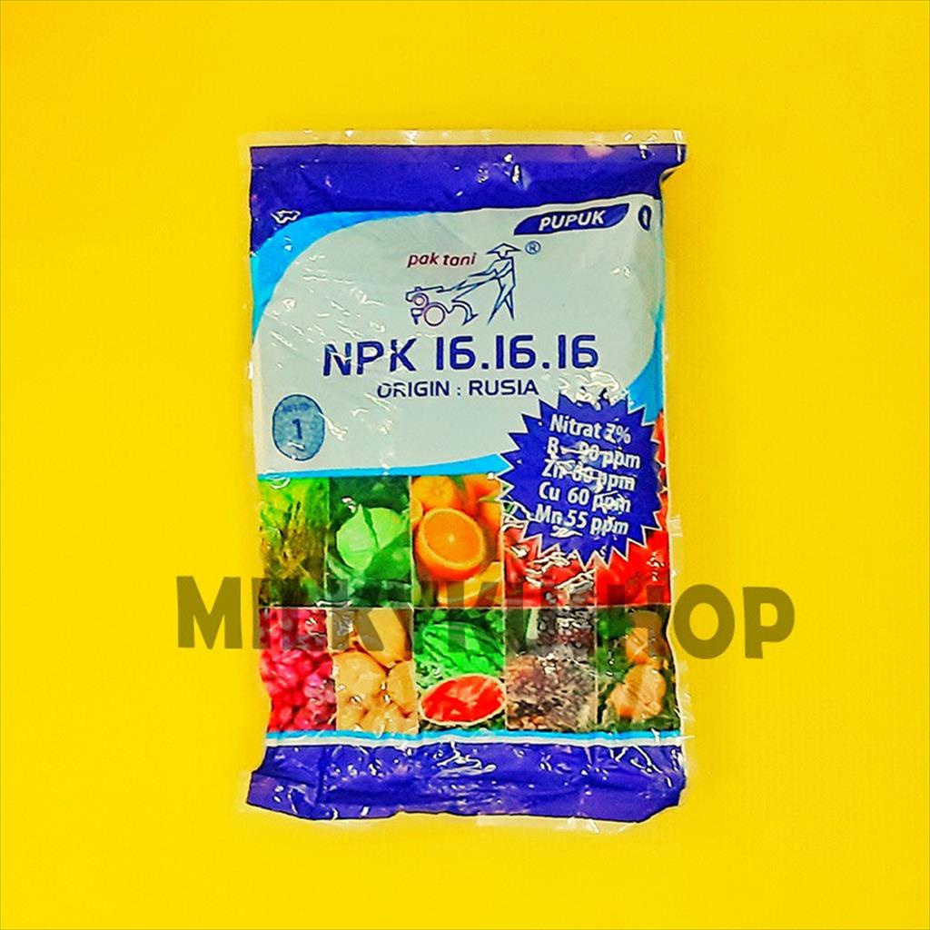 PUPUK PAK TANI NPK 16 16 16 BIRU ORIGIN RUSIA KEMASAN PABRIK 1 KG