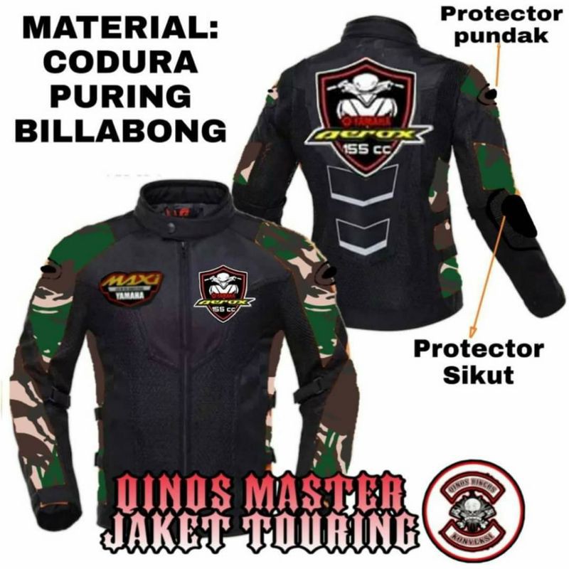 jaket touring motor yamaha AEROX full protector|02