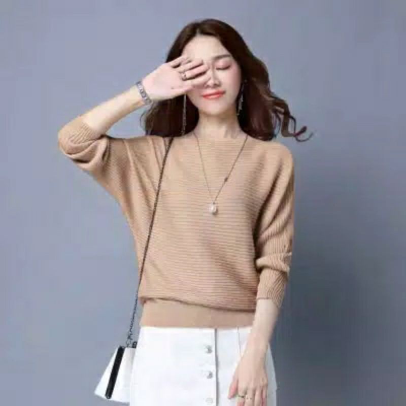 BLUS SWEATER RAJUT MODEL KEKELAWAR