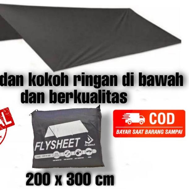♗ Flysheet 2x3m / terpal tenda 2x3m ☻
