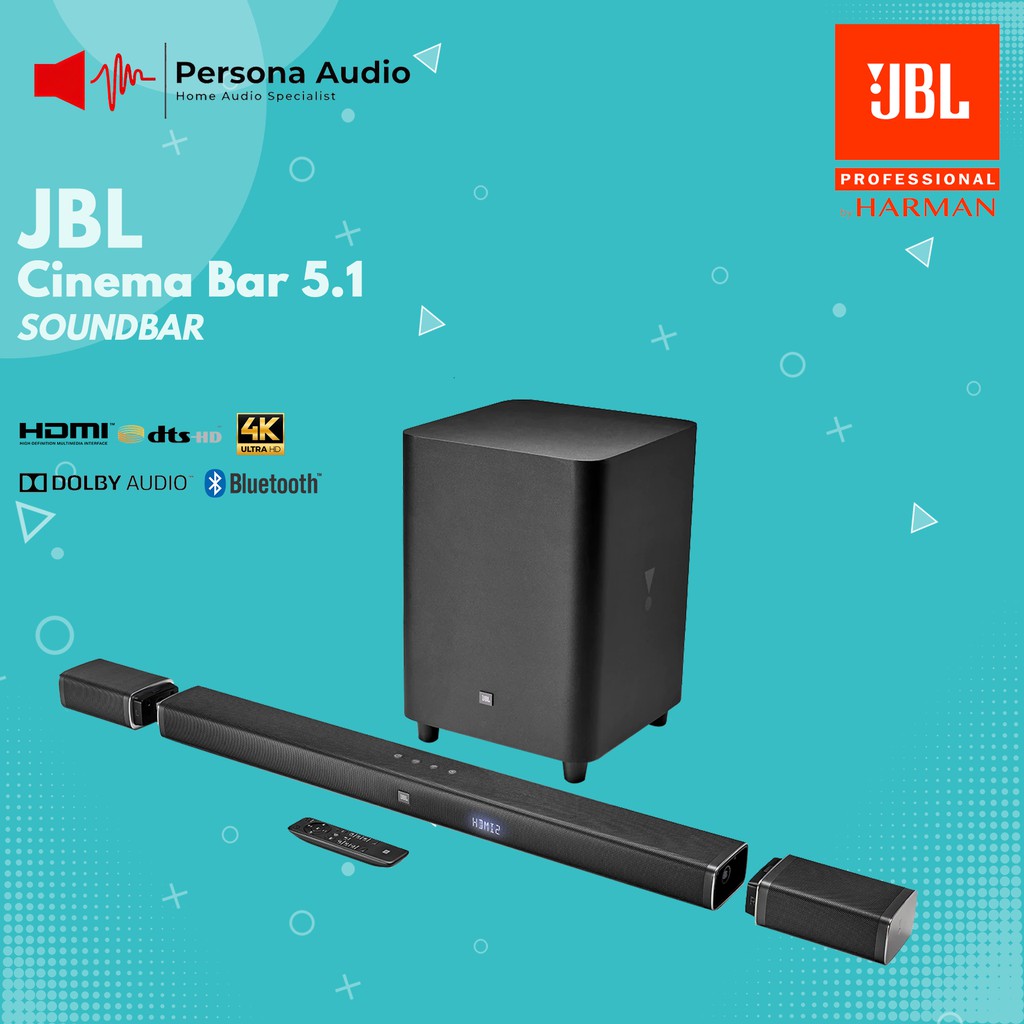 Jual JBL Bar 5.1 Surround Soundbar with Multibeam Sound Technology Shopee Indonesia