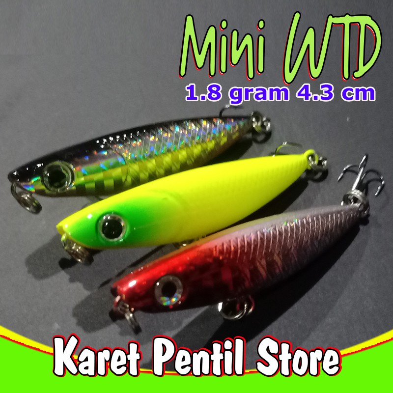 1  buah mini WTD pencil 1.8 gram 4.3 cm