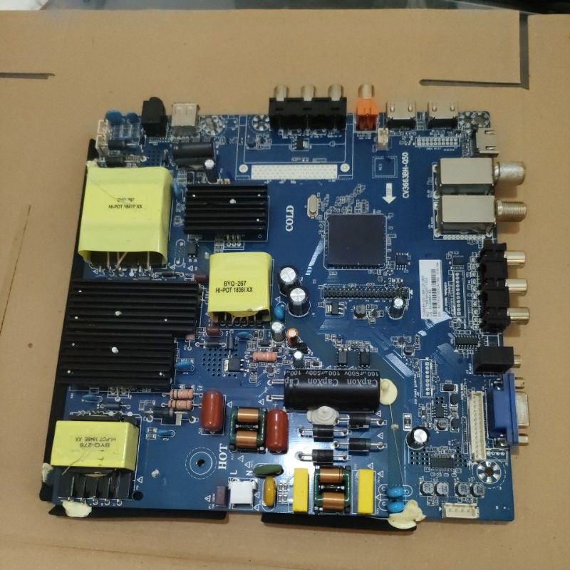 mb mainboard tv polytron PLD 50TS853/50S883