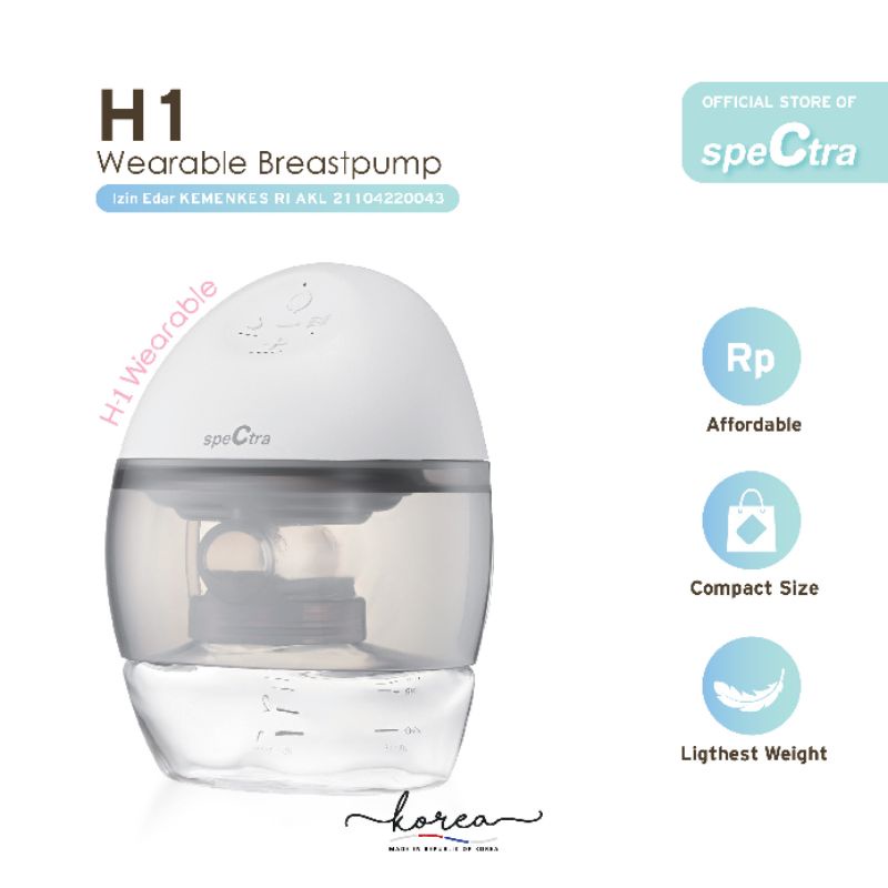 Spectra H1 Wearable Single Electric Breast Pump