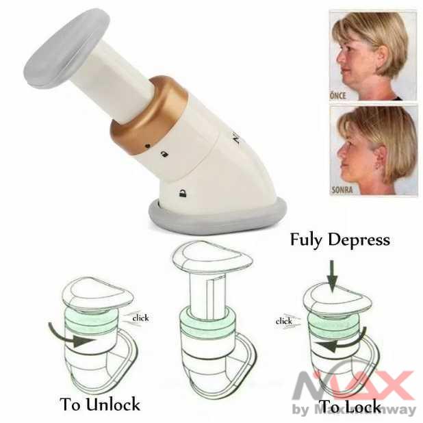 Alat Pijat muka wajah Penghilang Lemak Dagu Rahang Massage setrika wajah Double Chin Removal Beauty Device Neck Slimmer Neckline Exerciser Chin Jaw Body Massager Reduce Wrinkle Face Lift Skin Care Tool