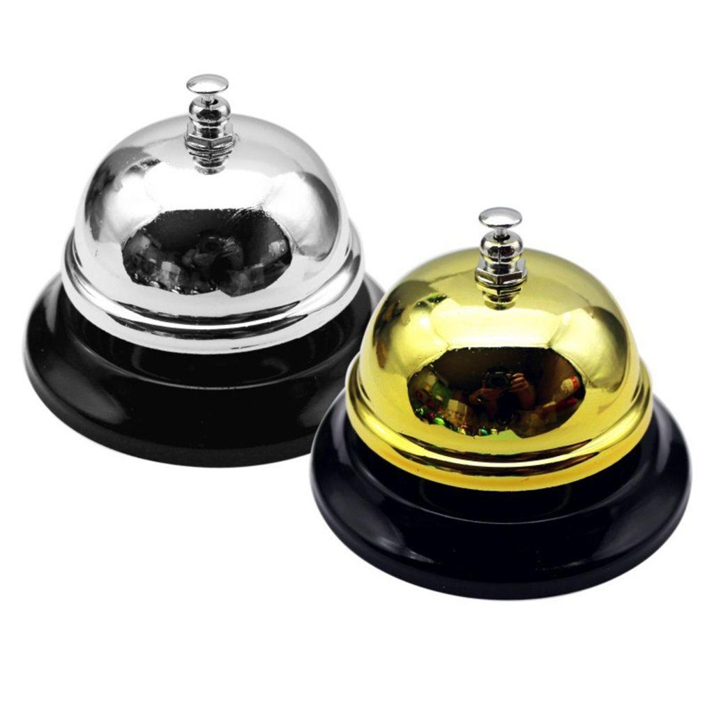 [Elegan] Memanggil Bell Aplikasi Lebar Warna Solid Mainan Bel Meja Logam Anti Karat Pet Training Bell