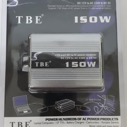 Inverter DC 12V to AC 220V 150W 150 Watt TBE Power Converter 220 V AC efst90 Segera Dapatkan