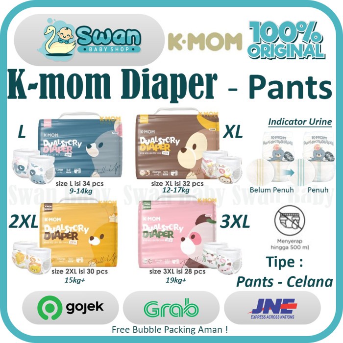 K-mom Diaper Pant / Kmom Popok Pants Celana