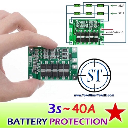 3S 40A Module Battery Baterai Case Charger Lithium Lion Cell 40 Amper 18650 PCB Protection Board 12.6V Balanced Charging