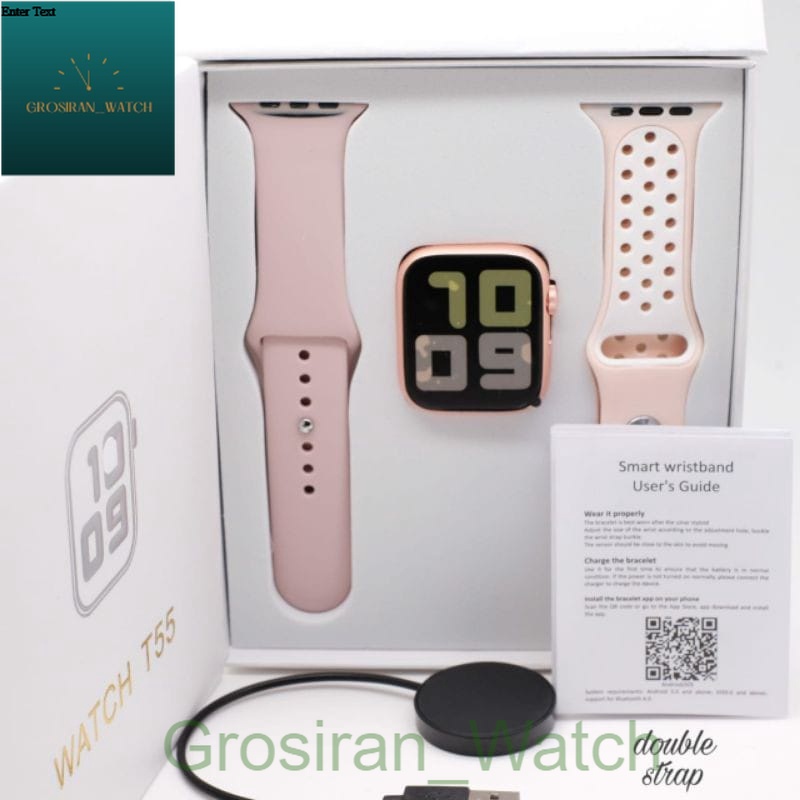 Smartwatch Bluetooth Call Layar Sentuh Jam Olahraga Type T-55 [G_W]