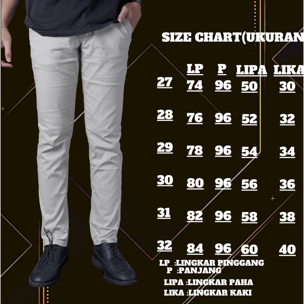 CELANA CHINO Chinos Cino Panjang Pria Slimfit KERJAHARIAN Santai Casual Formal °Kualitas Erigo Pants