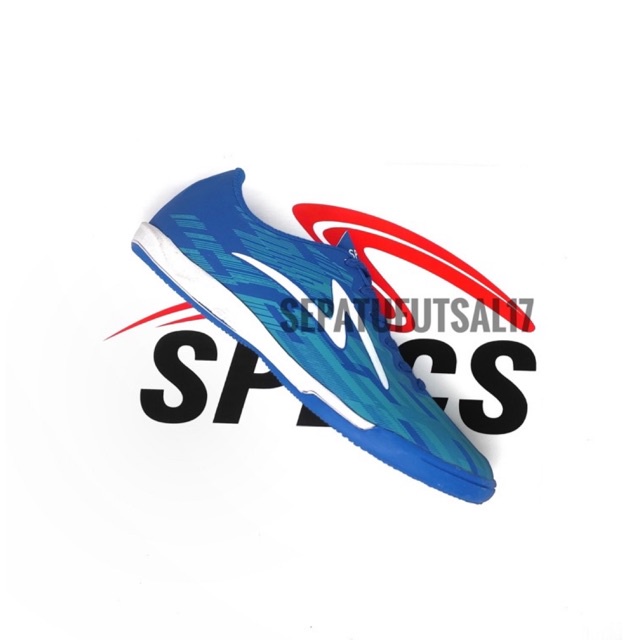 Sepatu futsal specs infinity in biru