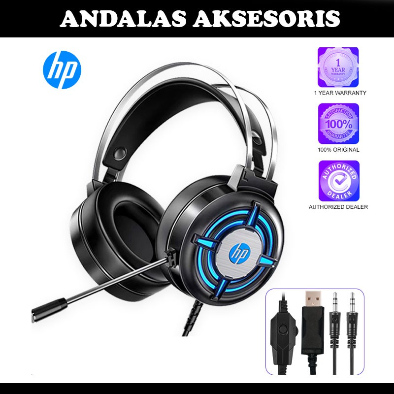 Headset Gaming LED HP H200 Virtual Surround Sound Gaming