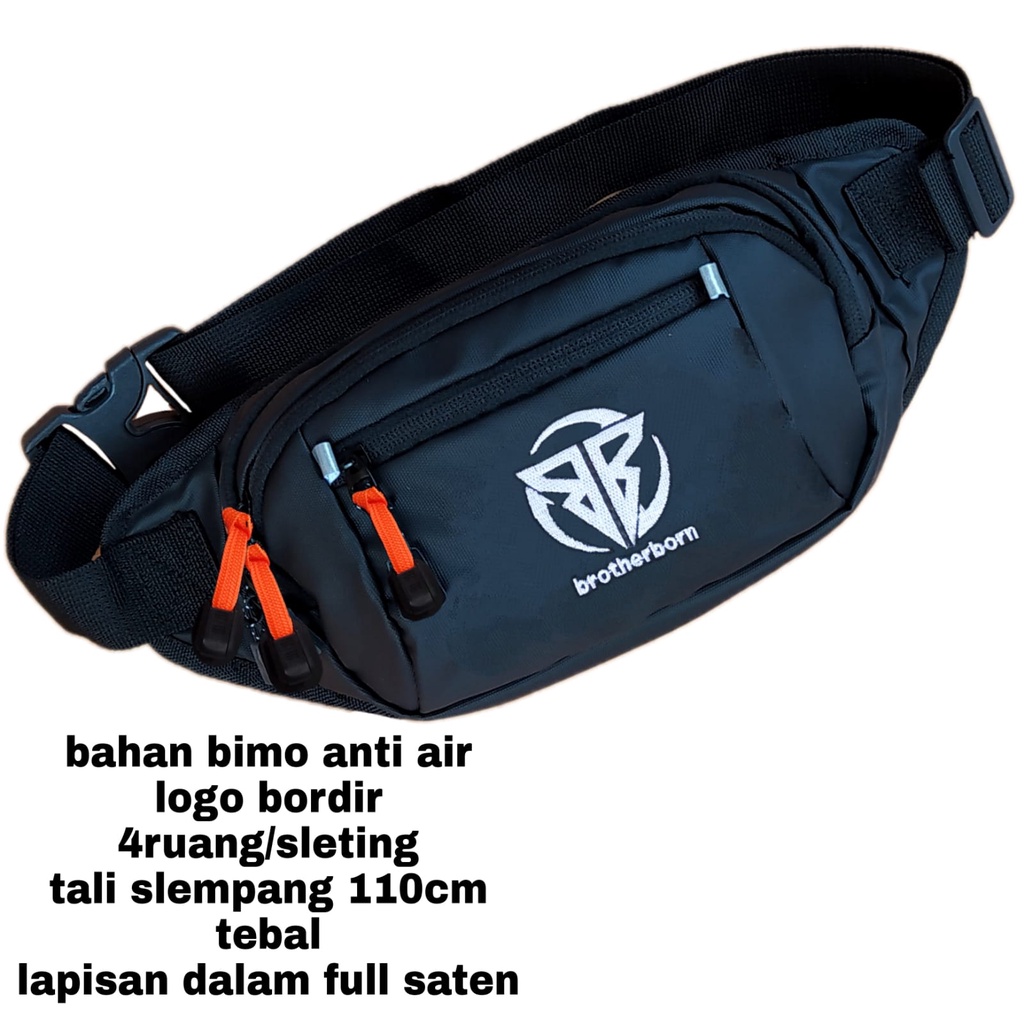 waist bag pria gaul anti air brotherborn